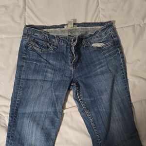 Refuge Women's Straight Leg Blue Jeans